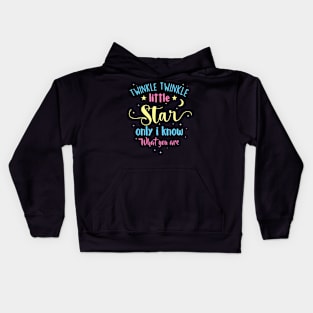 Twinkle Twinkle Little Star Gender Reveal Party Baby Shower Kids Hoodie